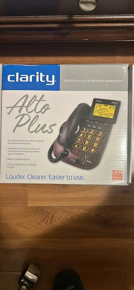CLARITY ALTO PLUS DIGITAL EXTRA LOUD CID BIG BUTTON SPEAKERPHONE