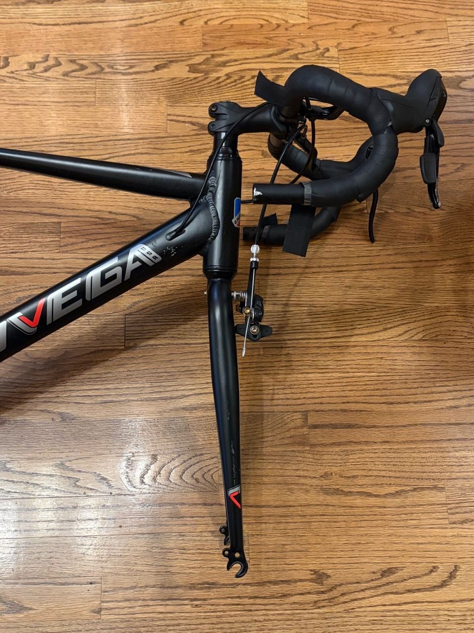 Univega Black Bike Frame with Components - photo 2