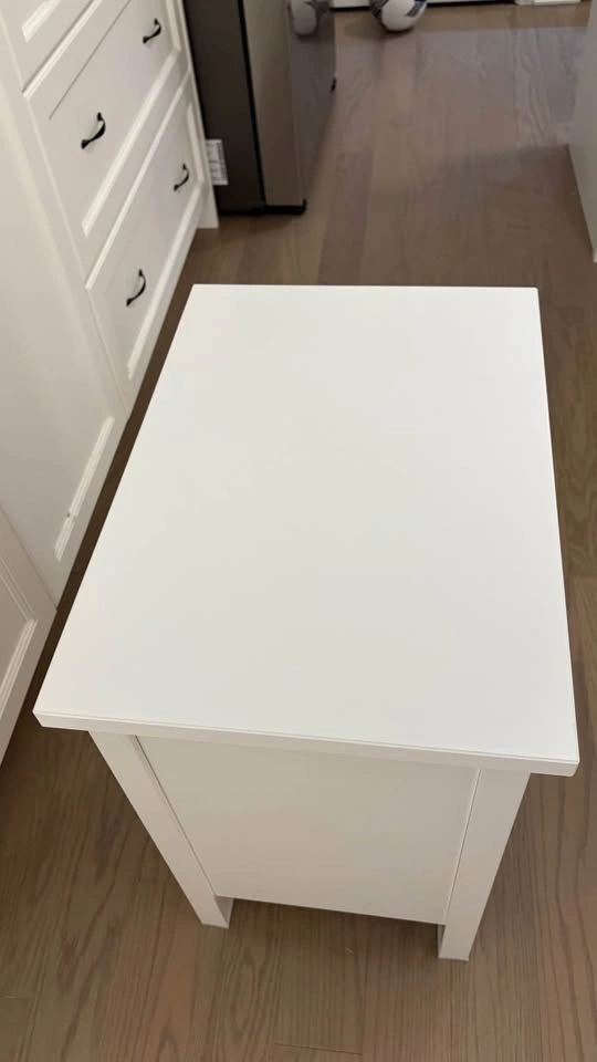 Hemnes White 2 Drawer Nightstand - photo 3