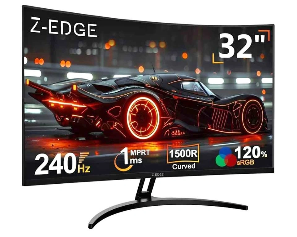 Z-Edge 32-inch Curved Gaming Monitor 240Hz 1ms