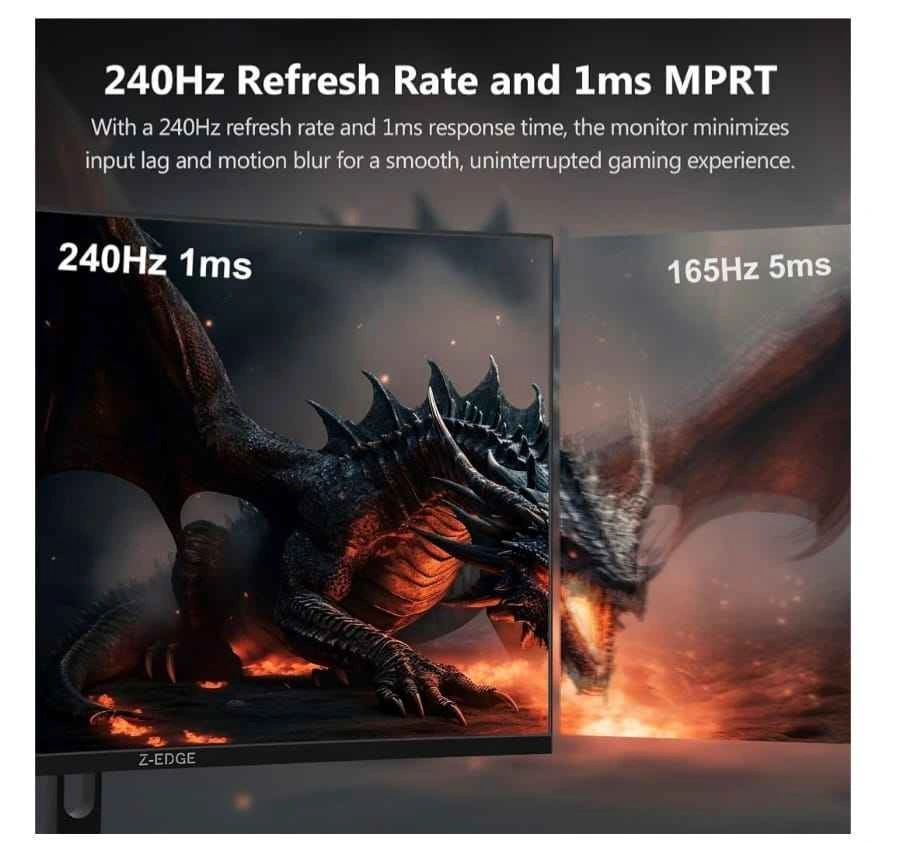 Z-Edge 32-inch Curved Gaming Monitor 240Hz 1ms - photo 4