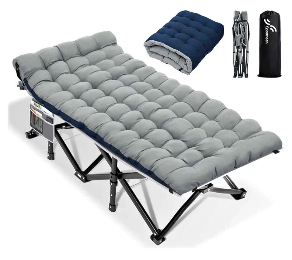 Sportneer Camping Cot XL, 32" Extra Wide Folding Cot