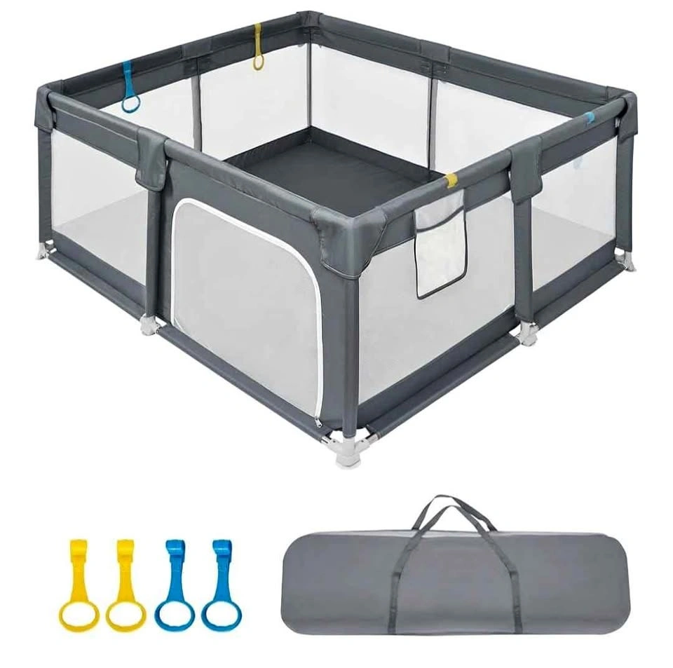 Baby Playpen with Anti-Slip Base & Anti-Collision Strip