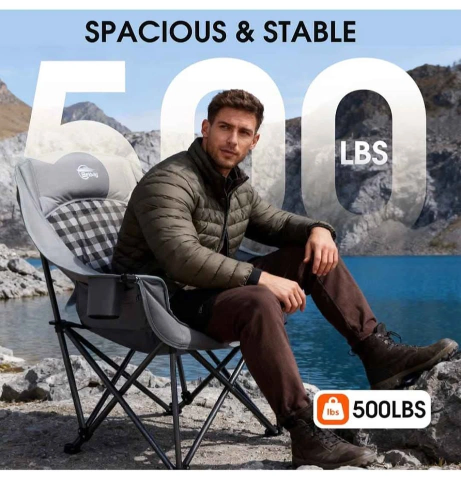 Bolosy Oversized Heavy Duty Padded Camping Chair - photo 3