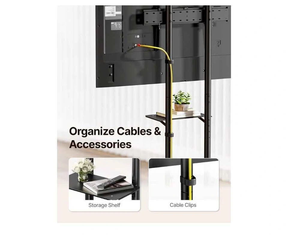 Heavy-Duty Rolling TV Stand for 32-85" TVs - photo 5