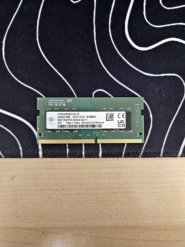 8GB SODIMM 3200Mhz DDR4 Ram
