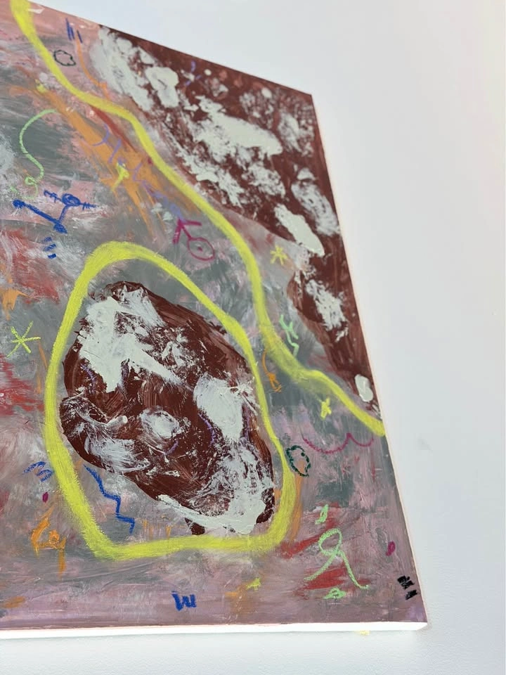 Original Abstract painting 30x40 - photo 3