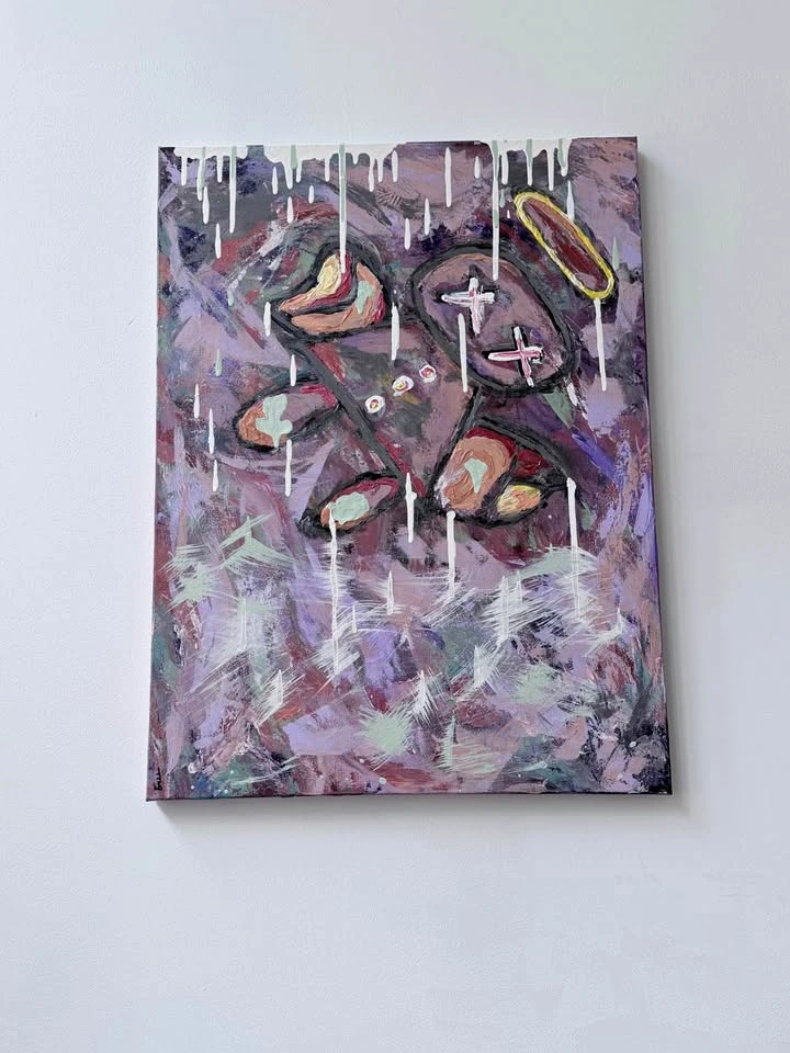 Acrylic painting-From the other side