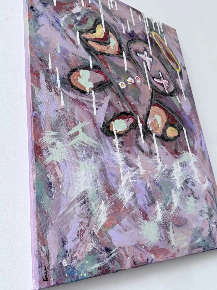 Acrylic painting-From the other side - photo 2