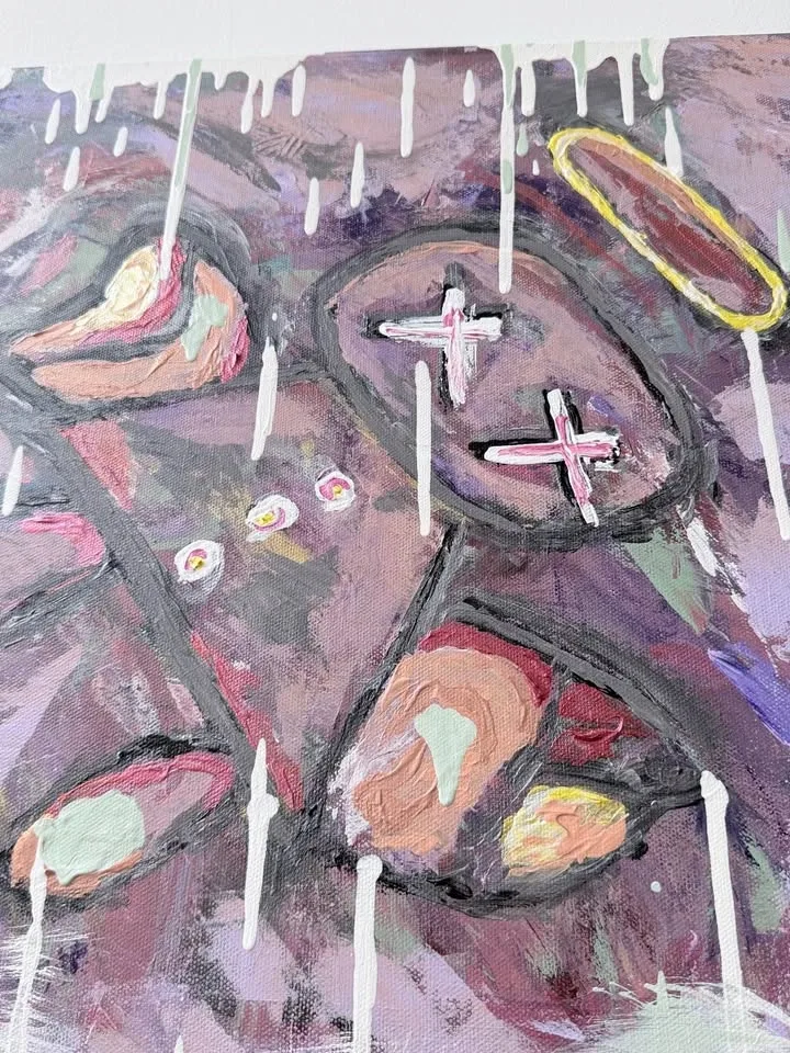 Acrylic painting-From the other side - photo 4