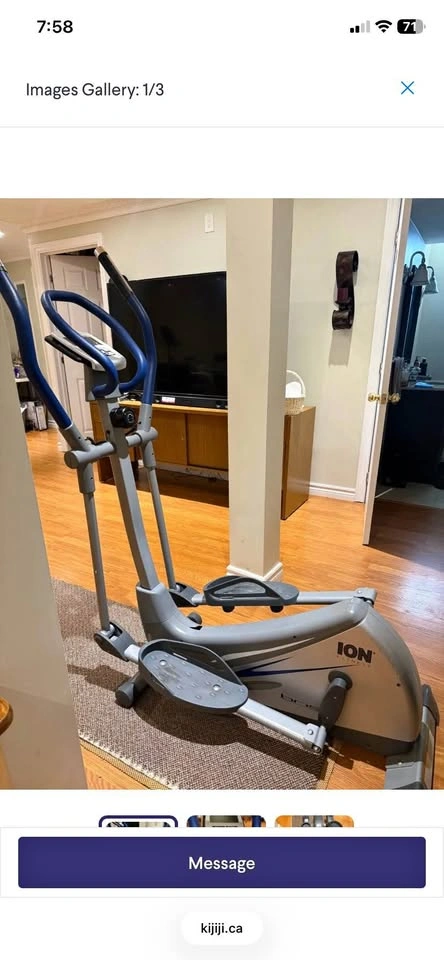 Ion Fitness Elliptical machine