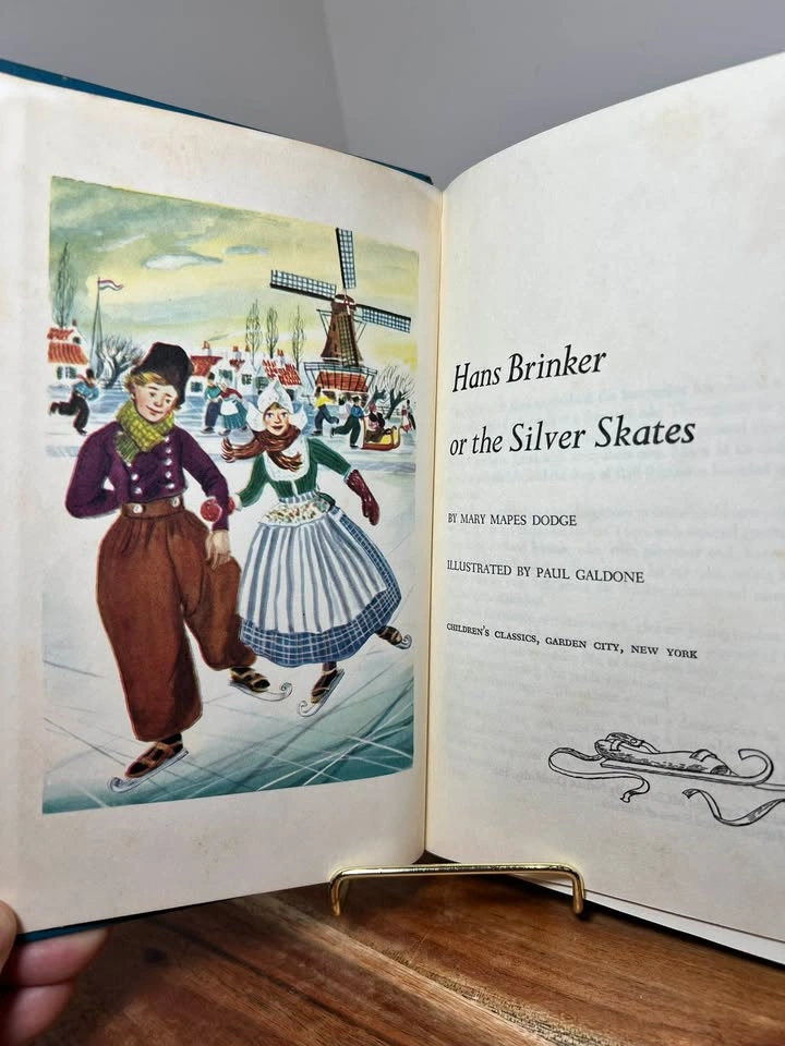 Vintage Hans Brinker, or the Silver Skates Hardcover (1954) - photo 4
