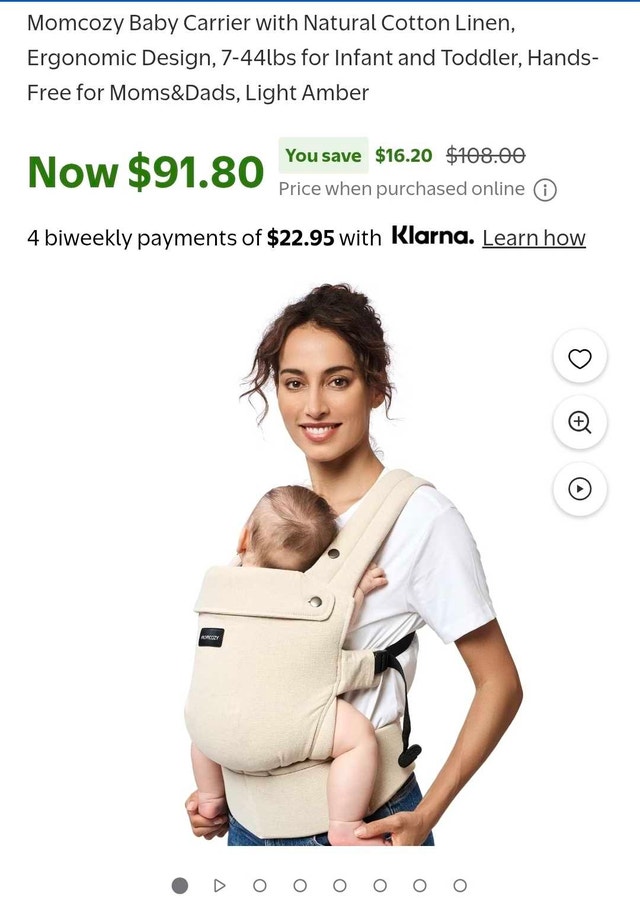 Momcozy 3-in-1 Baby Carrier khaki