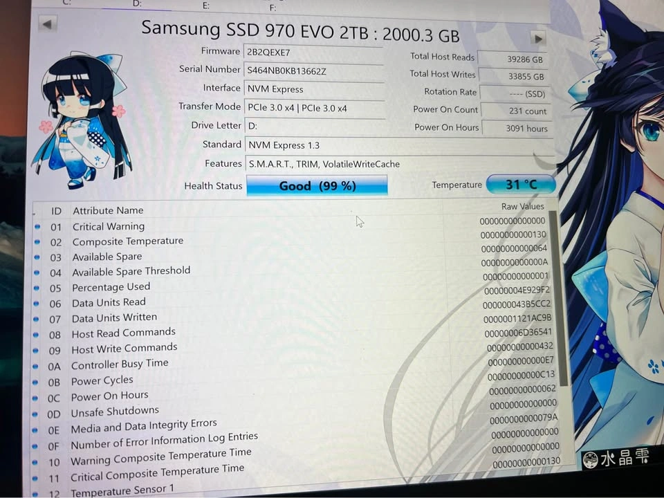 Samsung 970 EVO 2TB NVMe M.2 SSD (3 available) $250 each - photo 2
