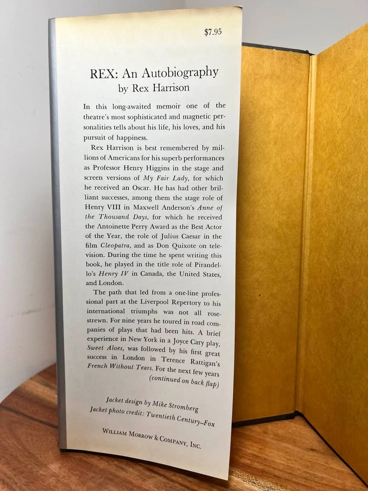 REX: An Autobiography by Rex Harrison (Hardcover, 1975) - photo 3