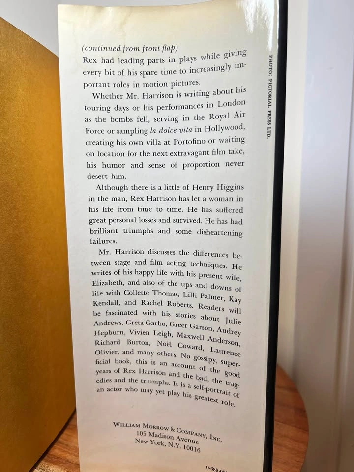 REX: An Autobiography by Rex Harrison (Hardcover, 1975) - photo 4