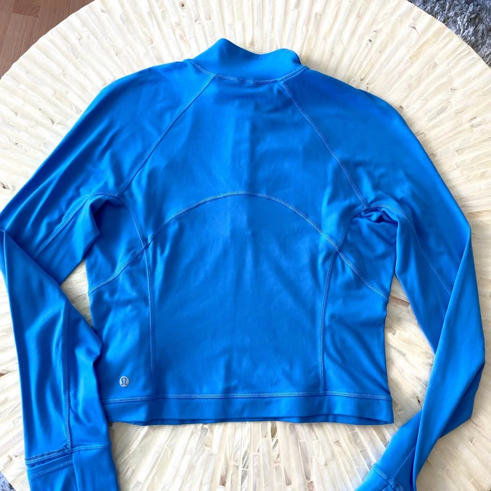 NWT Lululemon It's Rulu Cropped Half Zip - Blue Nile - photo 3