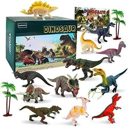 BeebeeRun Dinosaur Toys, 15Pcs Set