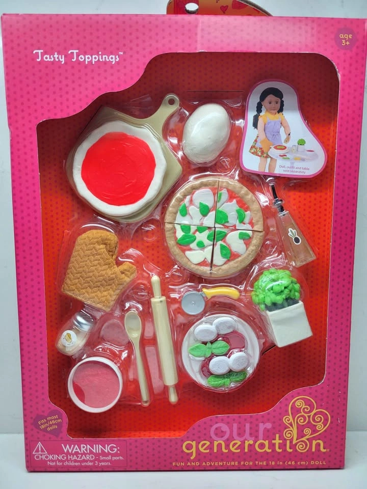 Our Generation "Tasty Toppings" Pizza Making Set for 18-inch dol - photo 4