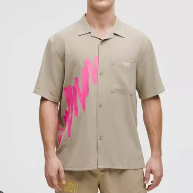 Lululemon Pride Lightweight Camp Collar Button Up - Size L, Moja - photo 2