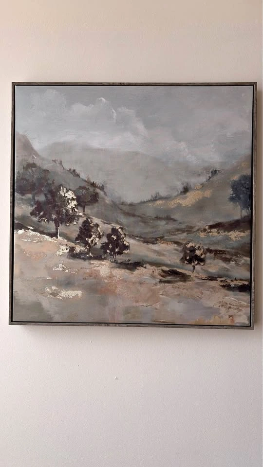 Framed Abstract Landscape Canvas Art