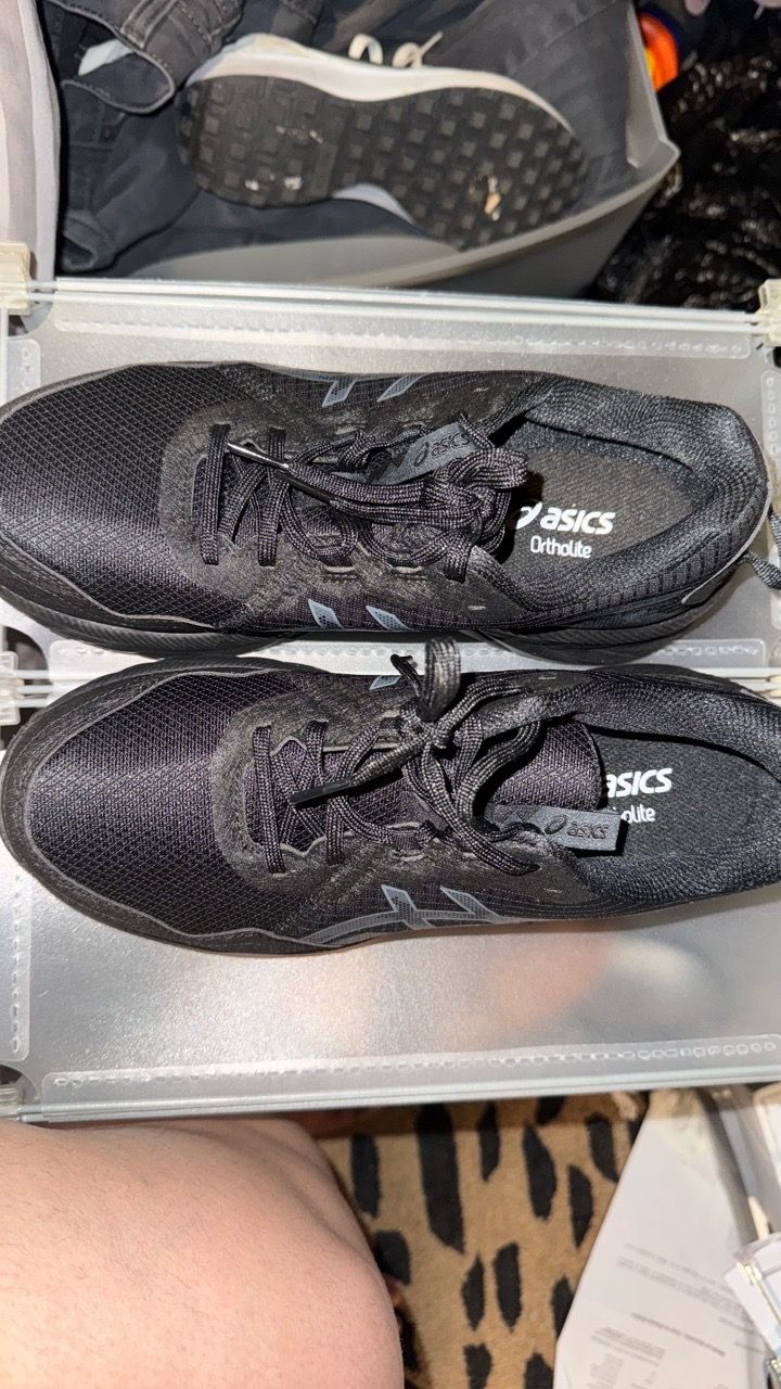 ASICS OrthoLite Black Running Sneakers