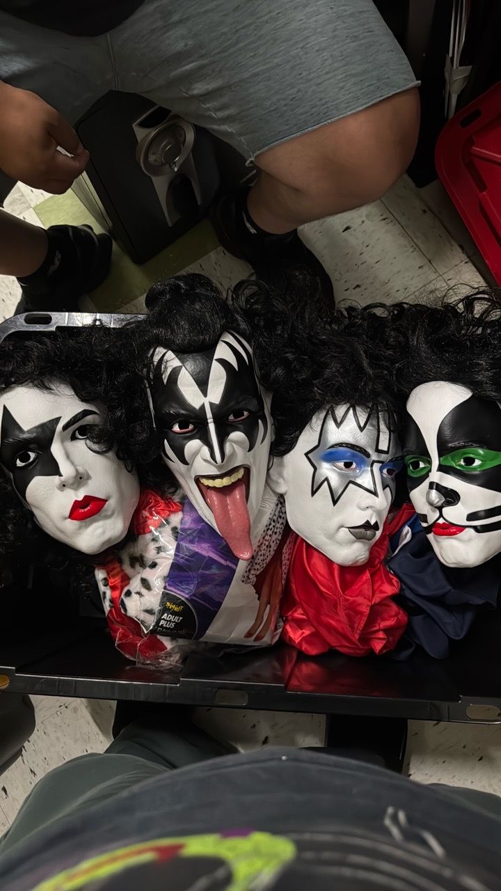 KISS Band Halloween Costume Masks Set of 4
