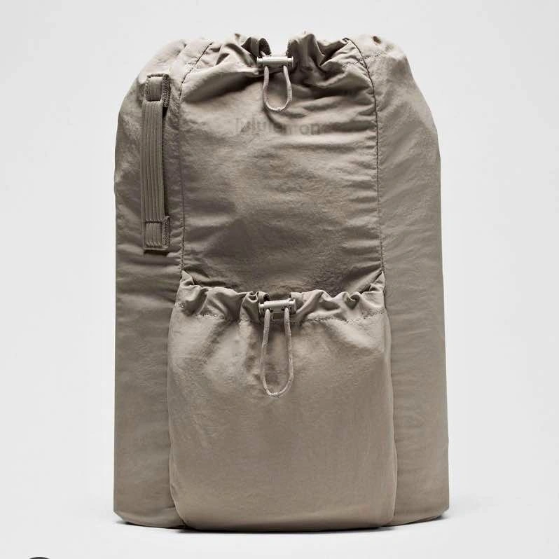 NWT Lululemon 2-in-1 Convertible Backpack - Warm Ash Grey