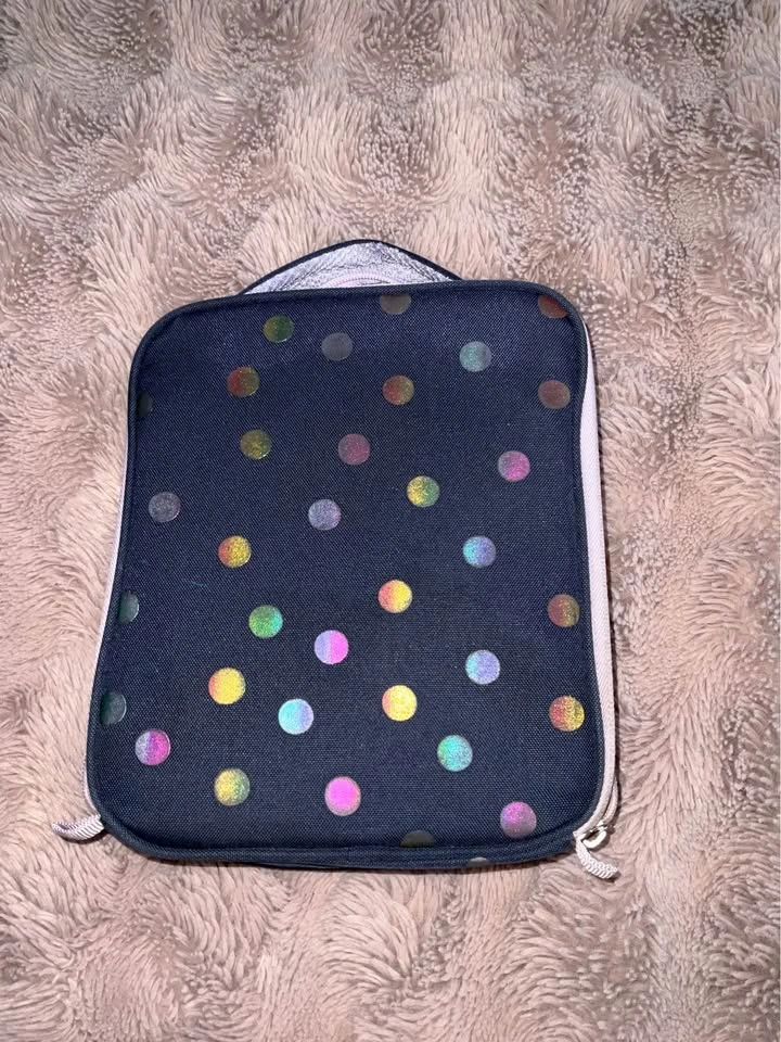 Insulated Lunch Bag – Holographic Polka Dot Design - photo 3