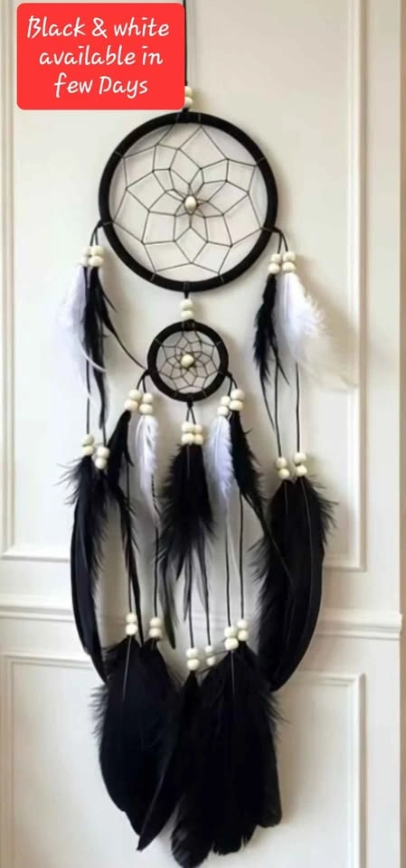 Double Ring Dreamcatcher, Bohemian Hanging Ornament - photo 4