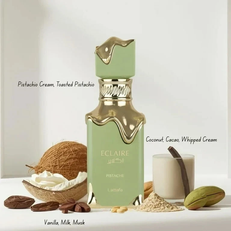 Eclaire Pistache Eau de Parfum Spray 100ml (3.4oz) by Lattafa - photo 2