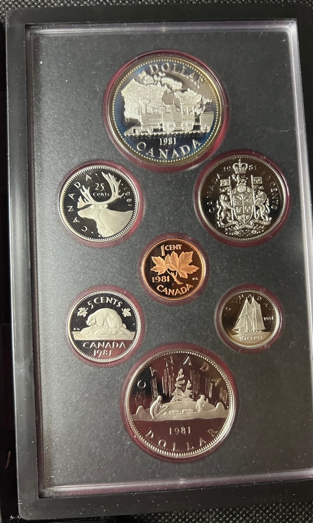 3 Silver dollar proof set