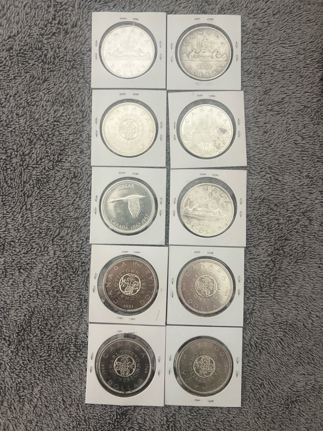 Pre 1967 Canadian Silver dollars - photo 4