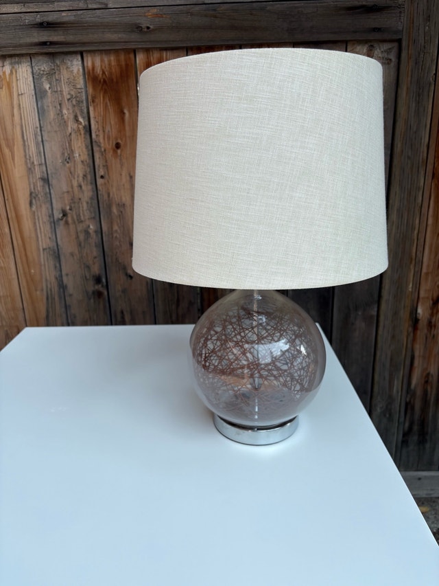 Table Lamp with Glass Orb Base from urban barn