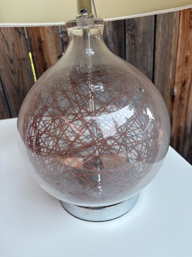 Table Lamp with Glass Orb Base from urban barn - photo 2