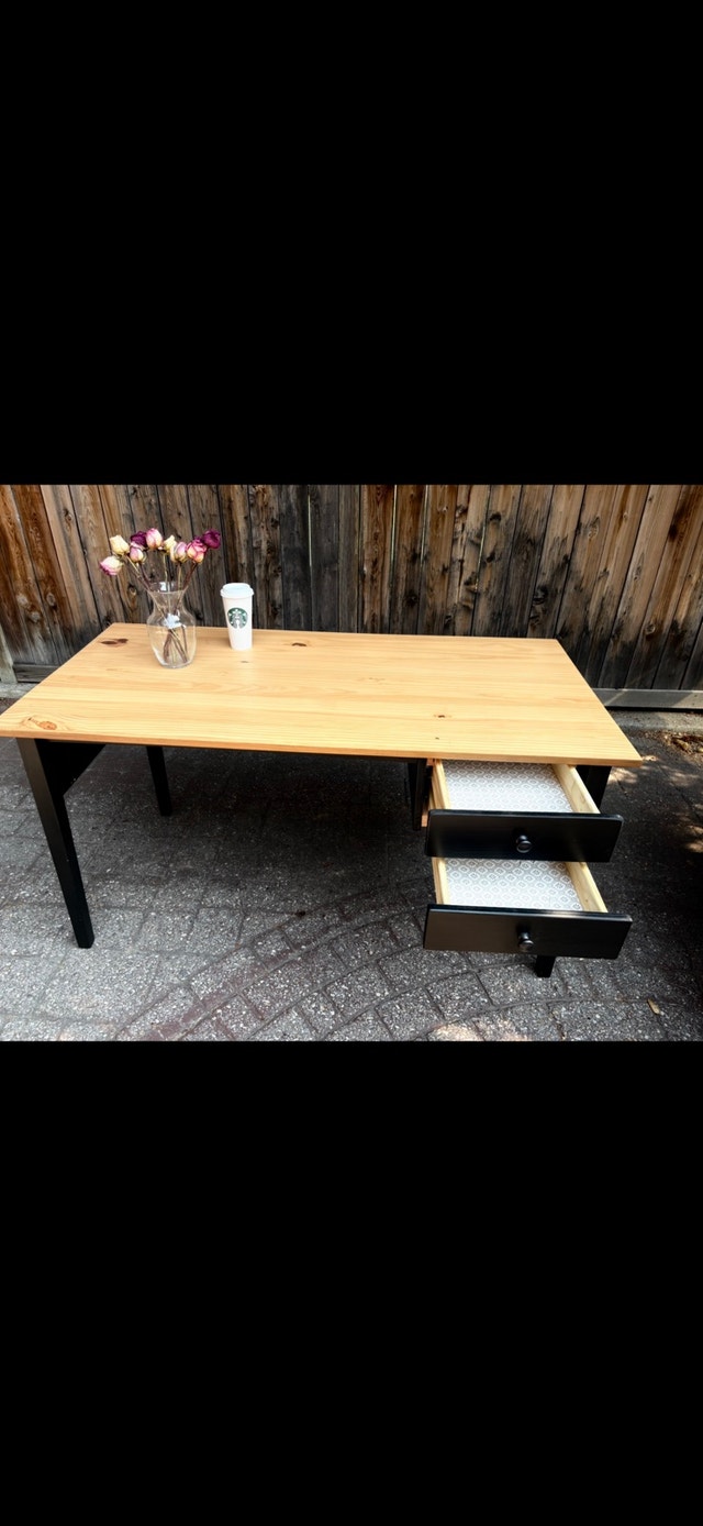 IKEA arkelstorp wooden large desk - photo 2