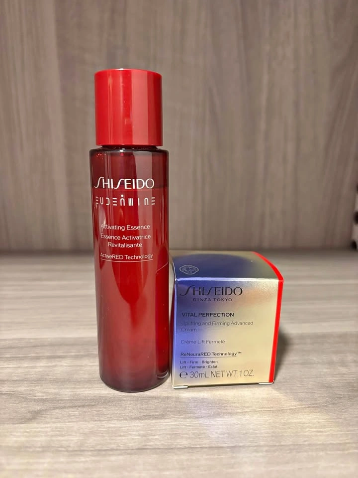 Shiseido Eudermine Essence 70ml & Vital Perfection Cream 30ml