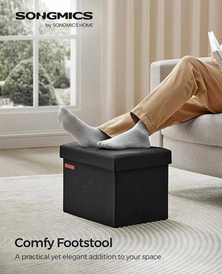 SONGMICS Storage Ottoman Bench LSF102B01 – New, Vacuum Sealed