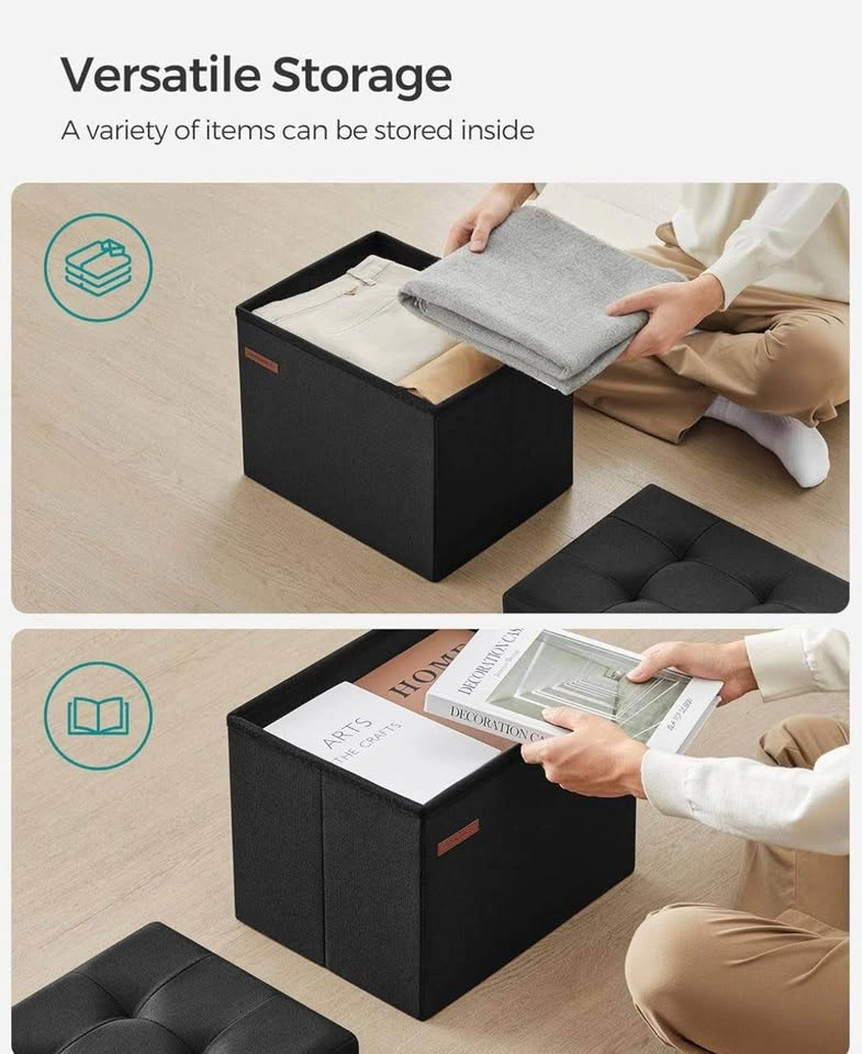 SONGMICS Storage Ottoman Bench LSF102B01 – New, Vacuum Sealed - photo 5