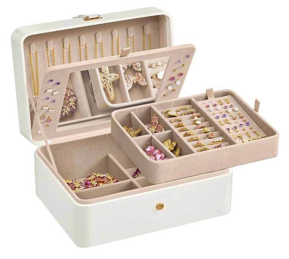 SONGMICS Jewelry Box Organizer with Mirror – UJBC200W01 | Brand