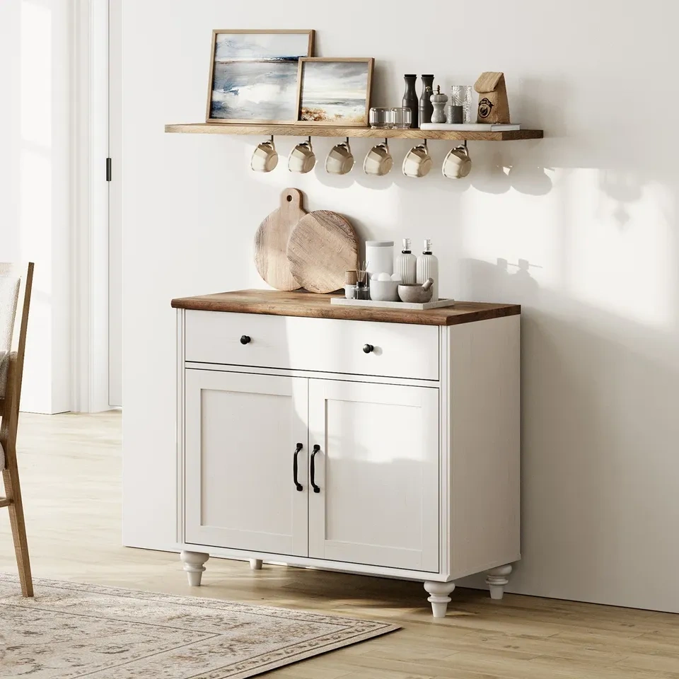 Scarlett Sideboard Buffet Cabinet | White - photo 5