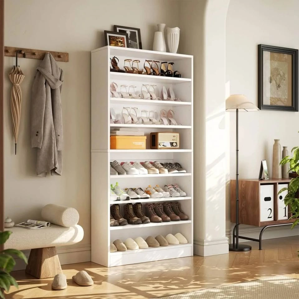 9-Tier Shoe Storage Cabinet – White - photo 2