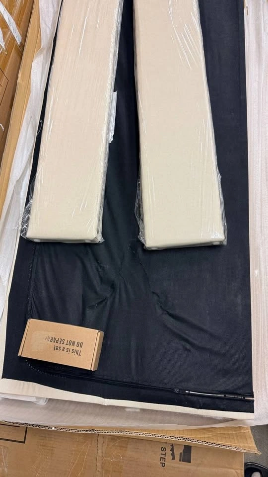 Ameire Upholstered Bed – Queen | Beige - photo 4