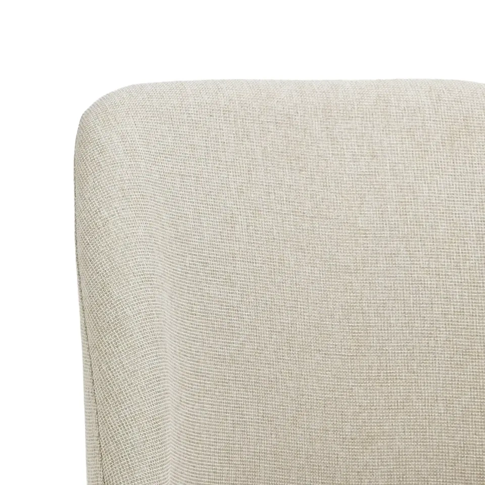 Bason Upholstered Dining Chairs — Set of 2 | Beige & Brown - photo 4