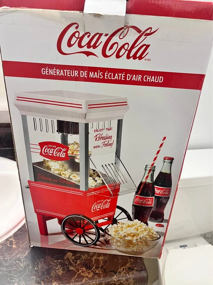 Coco cola popcorn machine