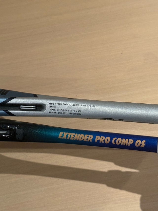 Prince Extender Pro Comp OS & Power Fan Squash Rackets - photo 2