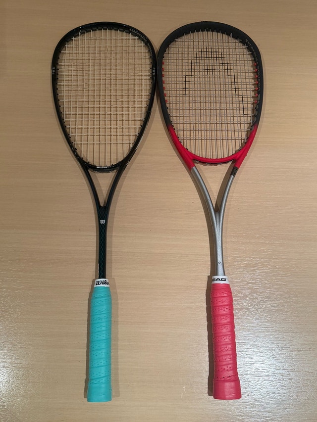 Wilson and Head Squash Rackets Racquets - New Grips