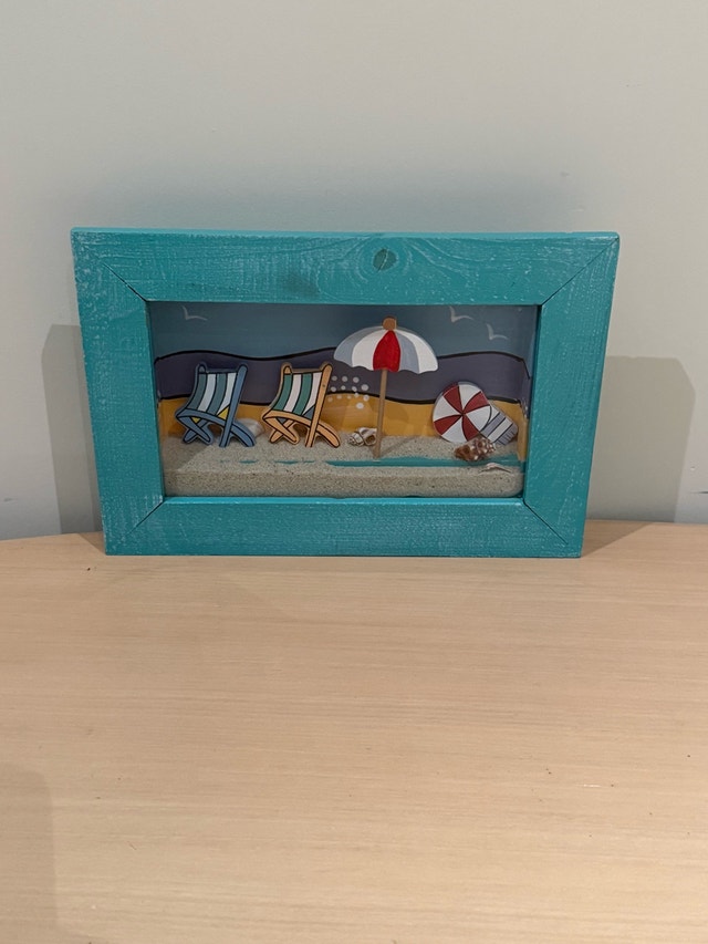 Beach Themed Shadow Box Wall Art