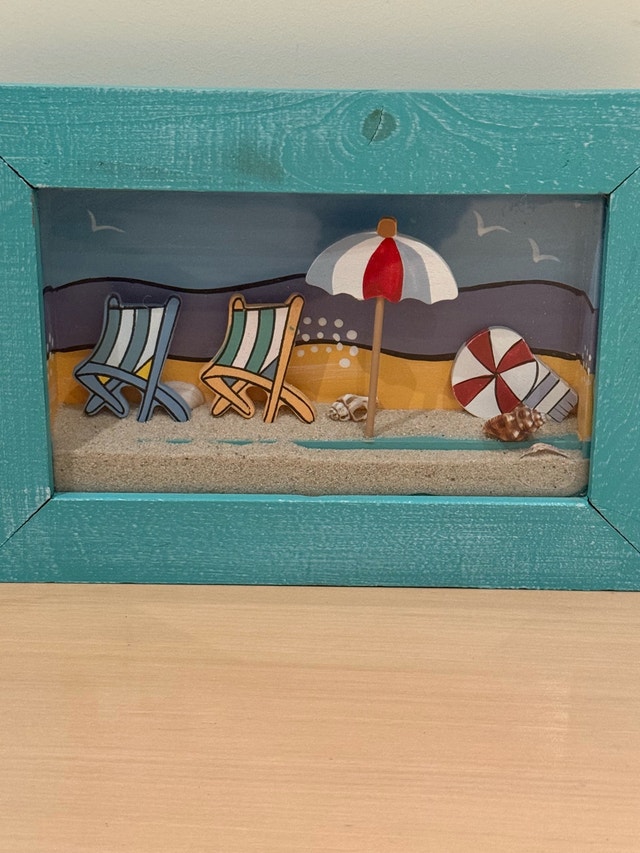 Beach Themed Shadow Box Wall Art - photo 2
