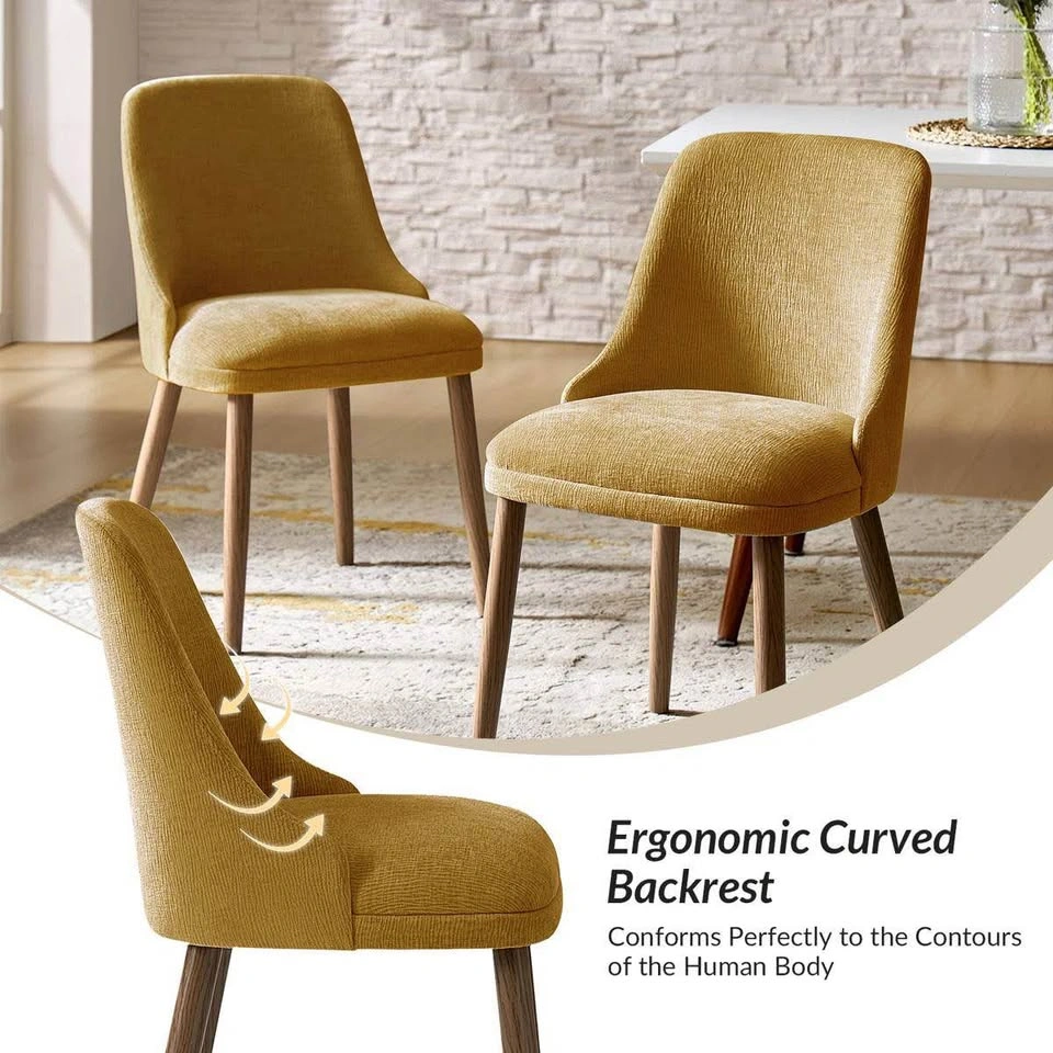 Kanalu Modern Upholstered Dining Chairs - Set of 2 - photo 3